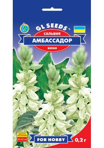 

Сальвия белая Амбассадор - 0.2 г - Семена цветов, Белый