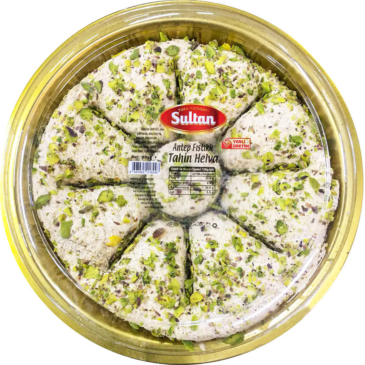 

Халва Тахиная c фисташкой SULTAN 750г