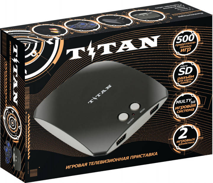 

Игровая приставка двухсистемная 8 и 16 бит с памятью TITAN 3