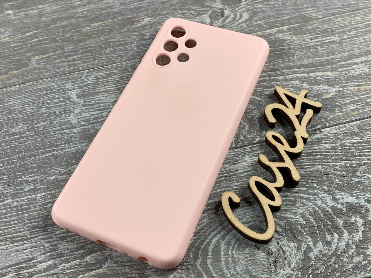 

TPU чехол Smitt накладка бампер для Samsung Galaxy A32 (2 цвета) пудровый