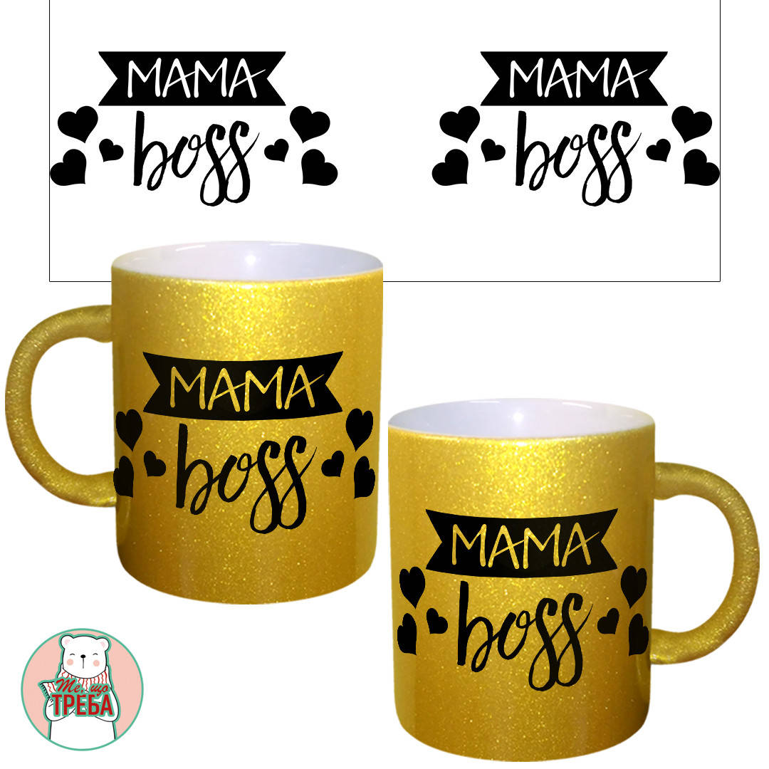 

Горнятко / чашка "Мама Boss" ЗОЛОТО