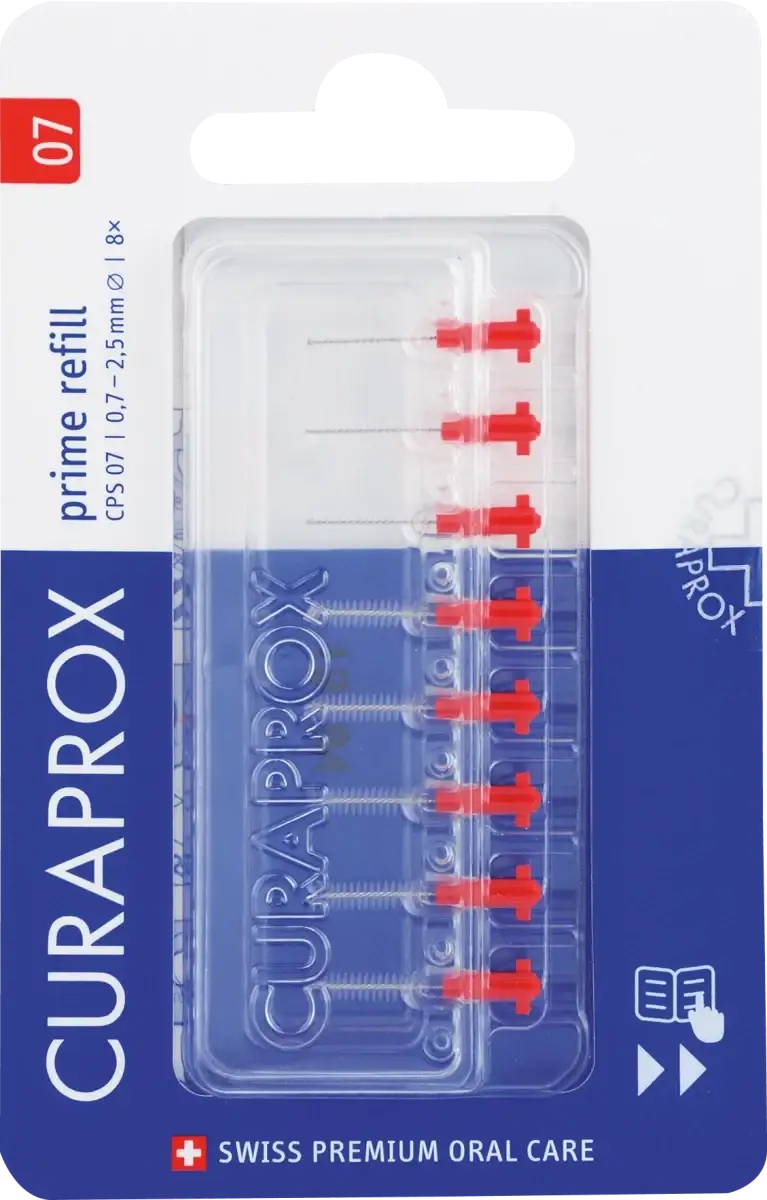

Межзубные щетки Curaprox Prime Refill размер 07, 8 шт