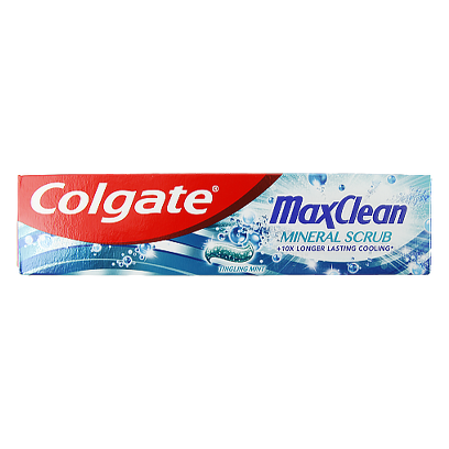 

Зубна паста Колгейт максимальний захист Colgate max сlean mineral scrub 100ml 12шт/ящ (Код : 00-00011424)