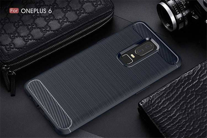 

TPU чехол накладка Urban для OnePlus 6 (4 цвета) синий