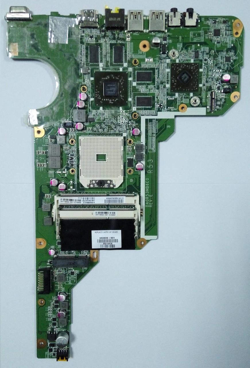 

Материнская плата HP Pavilion G4 G6 G6T G7 2000 683030-001 683031-501 DA0R53MB6E0 DDR3 AMD HD7670M
