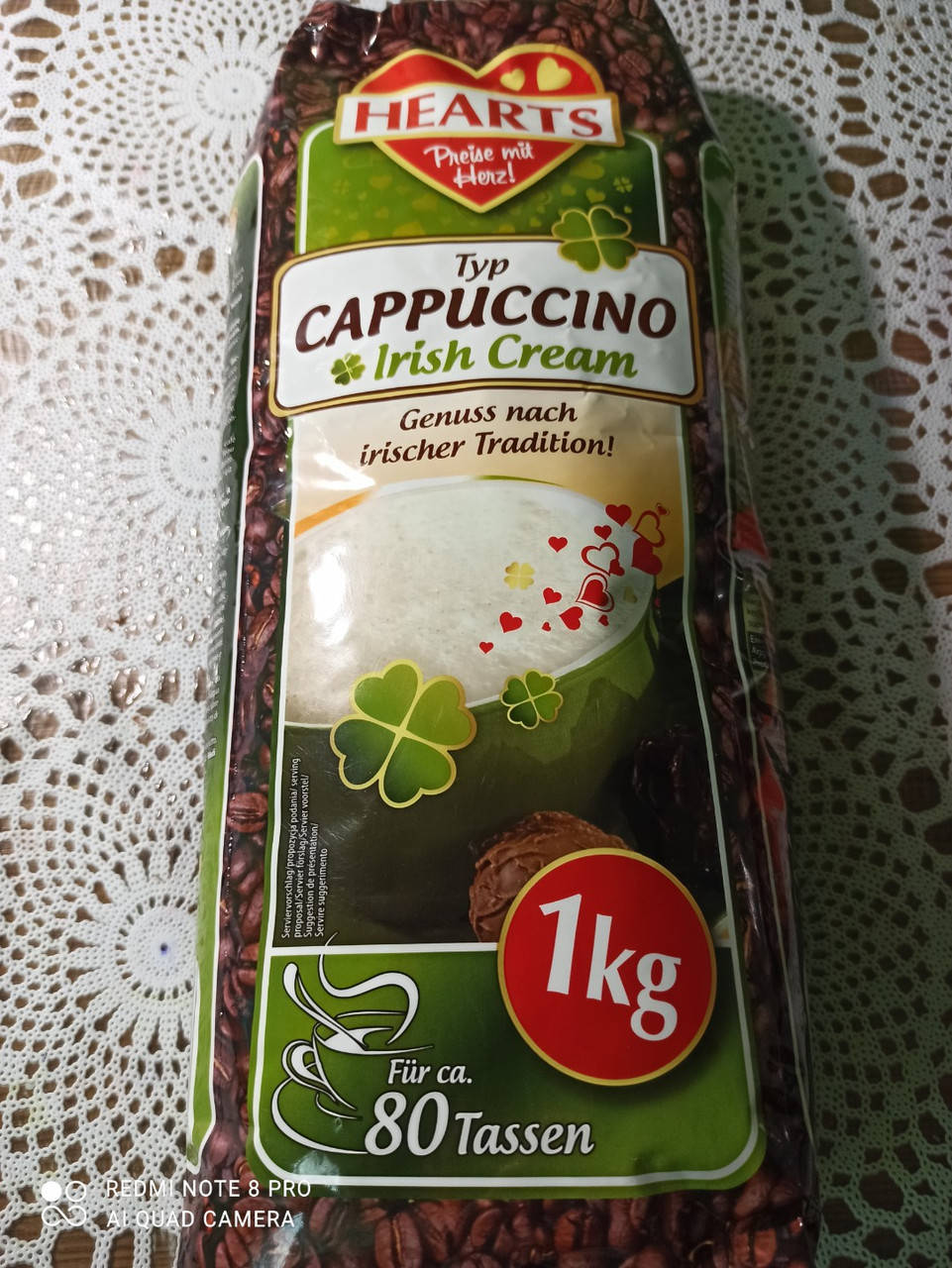

Капучино Hearts irish cream 1 кг 80 порций ириш крем