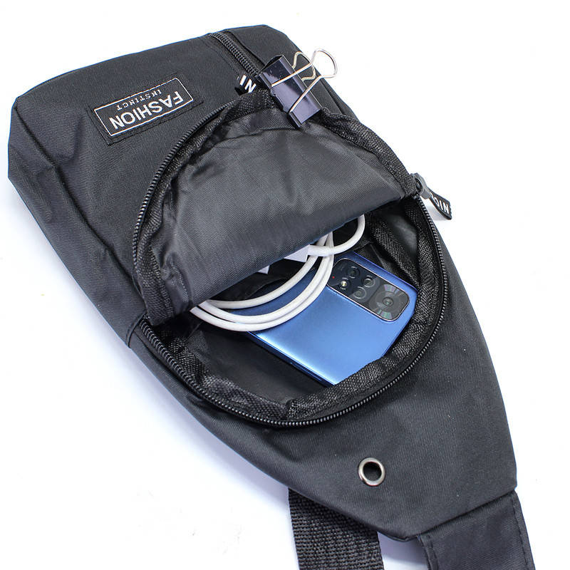 

Сумка месенждер Lesko TT-0183-2 Black через плечо мужская, Черный