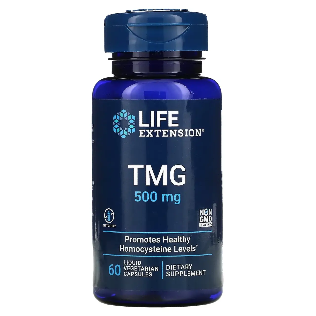 

Life Extension, TMG, триметилглицин, 500 мг, 60 вегетарианских капсул с жидкостью