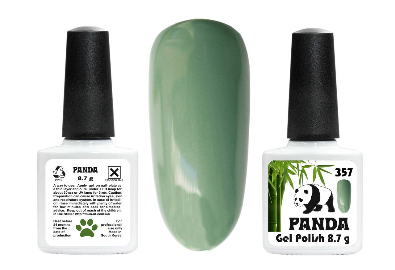 

Гель-лак PANDA 357 - Зелений,8.7г