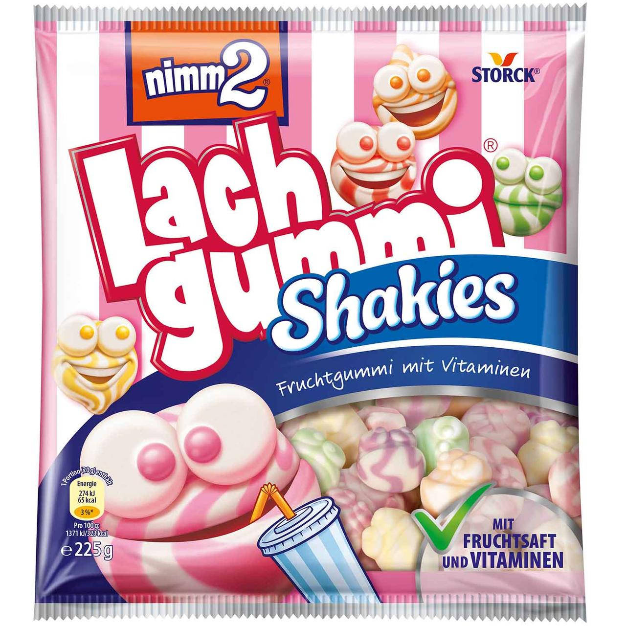 

Жевательный мармелад Lach Gummi Shakies Nimm2 225 g