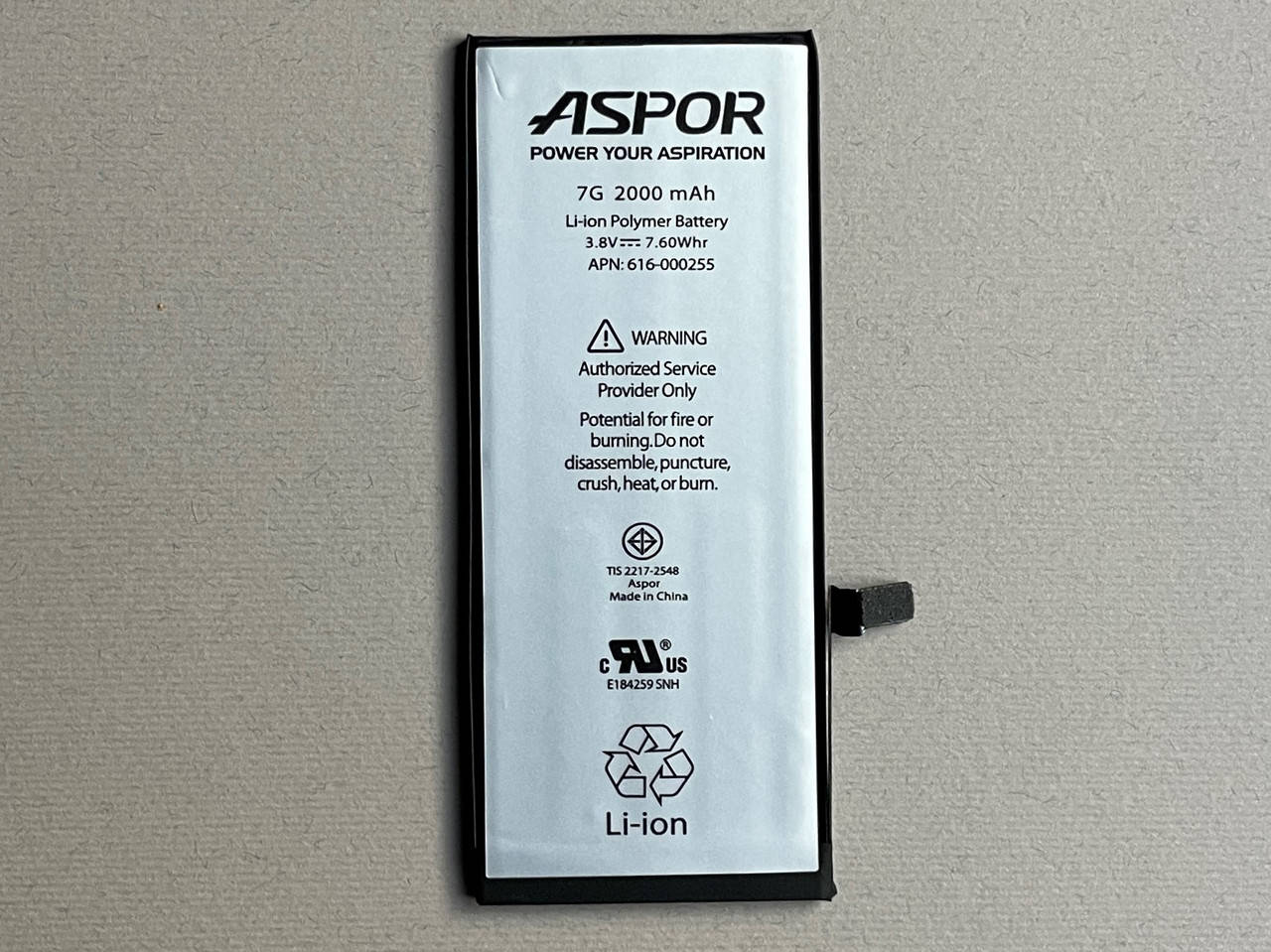 

Apple iPhone 7 аккумуляторная батарея Aspor 2000 mAh НОВАЯ!