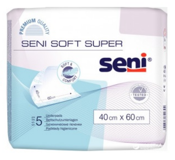 

Одноразовые пеленки Seni Soft Super 40х60 см 5 шт