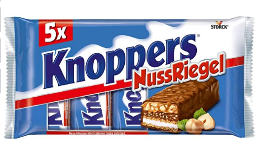 

Батончики Knoppers NussRiegel 200гр.