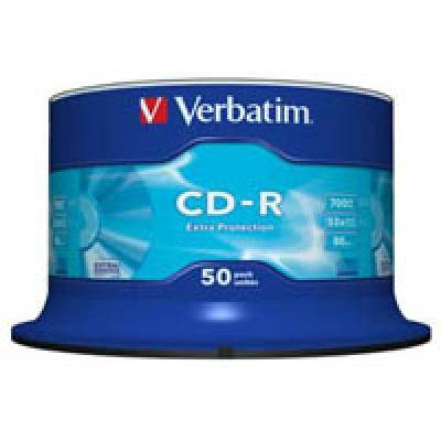 

Диск CD Verbatim CD-R 700Mb 52x Cake box 50 Extra (43351)