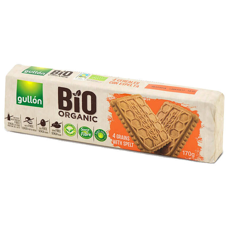 

Печенье GULLON BIO Organic 4 злака со спельтой, 170 г, 16шт/ящ