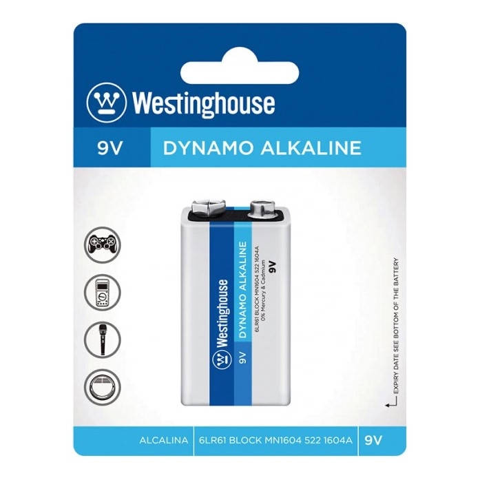 

Батарейка Westinghouse 9v alkaline крона (1 шт)