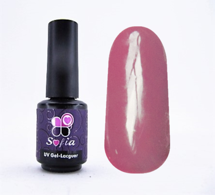 

Гель -лак №10 UV Gel-Lacguer SOFIA 8.6 мл США (серовато пурпурно-красный)