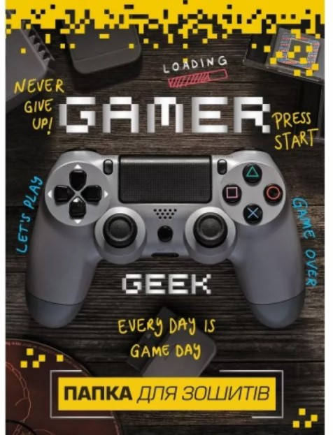 

Папка для зошитів В5 на резинці, Gamer