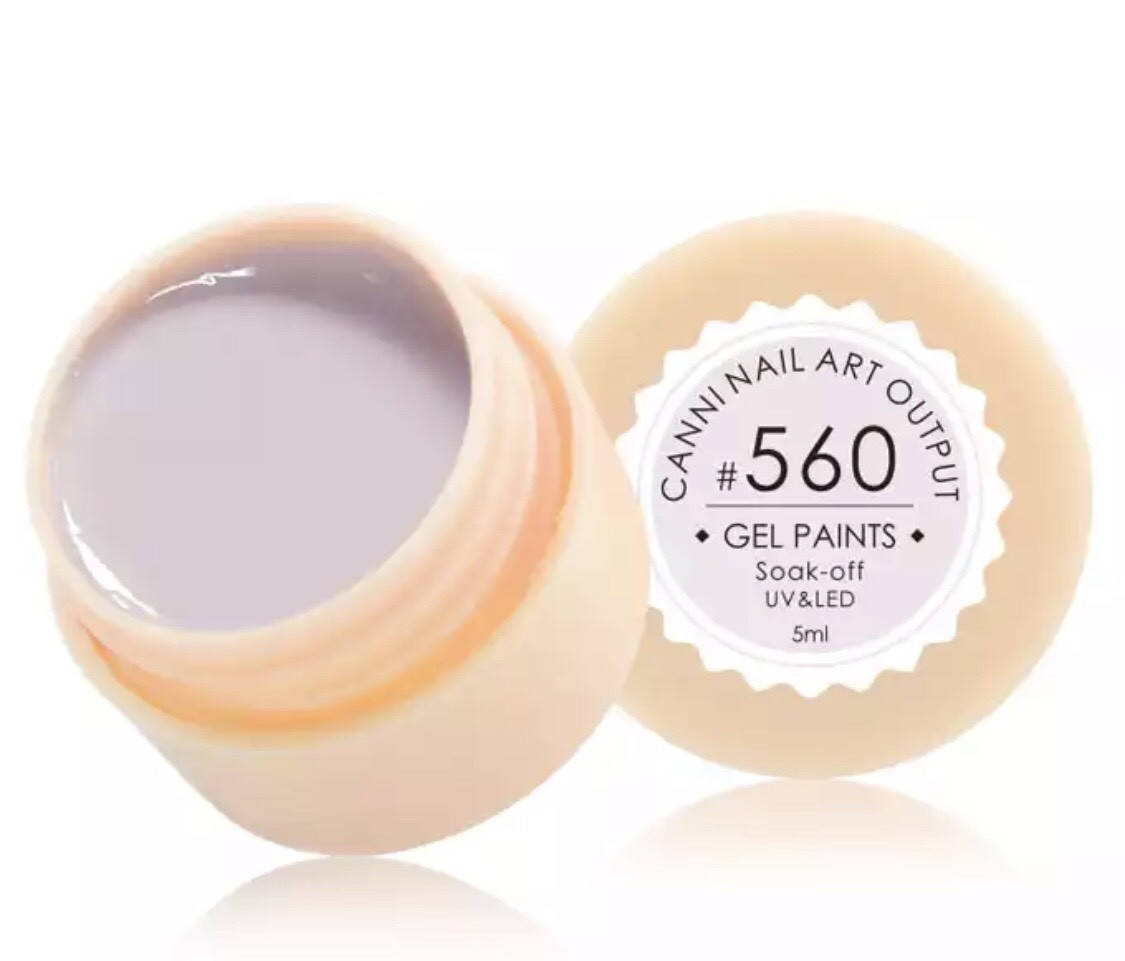 

Гель-краска CANNI 560 (светлый, молочно-лиловый), 5 мл