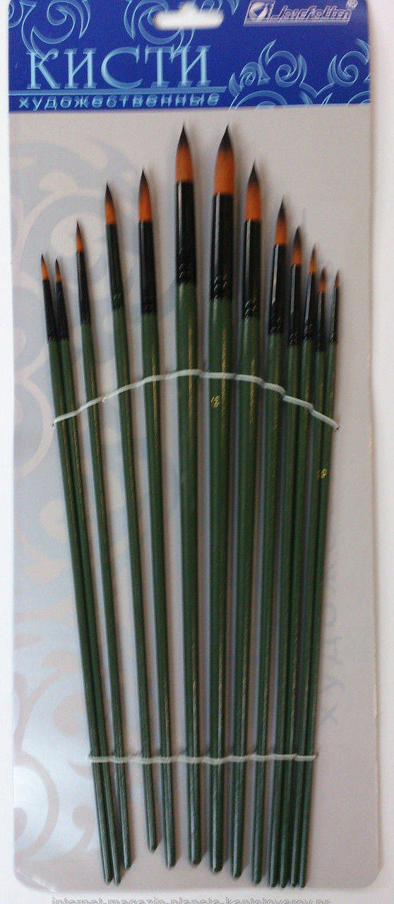 

Набор художественных Нейлоновых кистей 7457-13 круглые (13 шт)