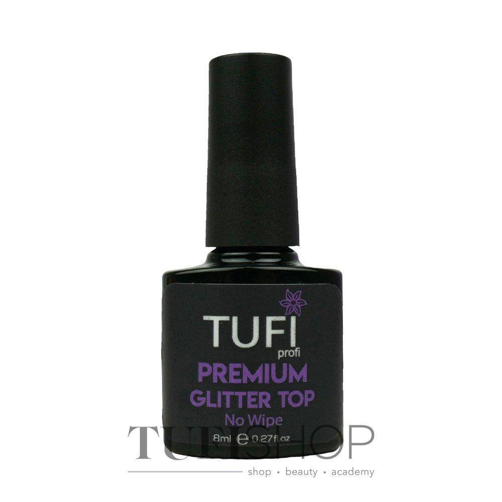 

Топ TUFI Profi Premium Glitter No Wipe без липкого слоя с микроблеском 8 мл