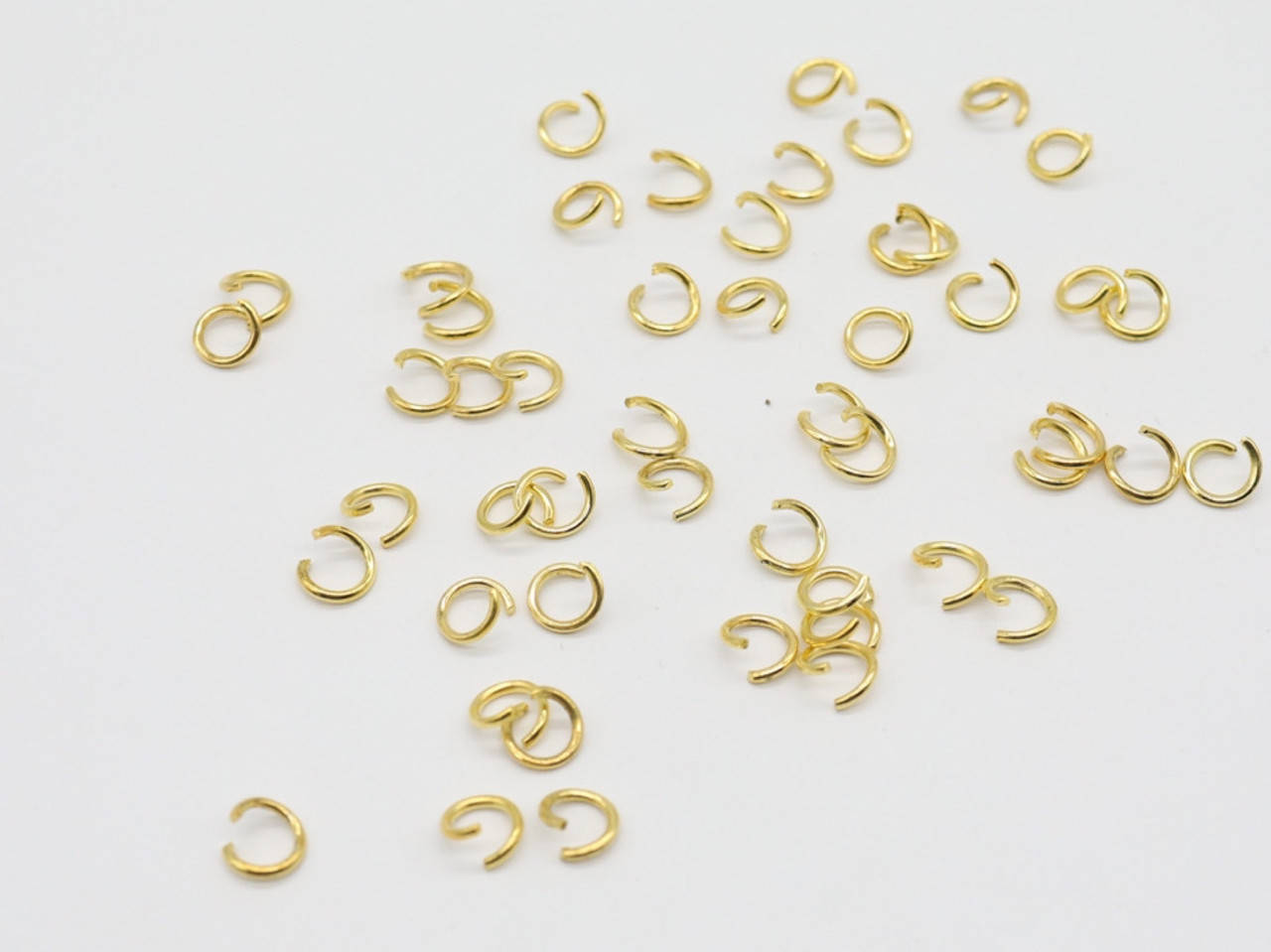 

Кольцо соединительное. Качество. Цвет золото 9мм. 100шт/уп, Золотистый