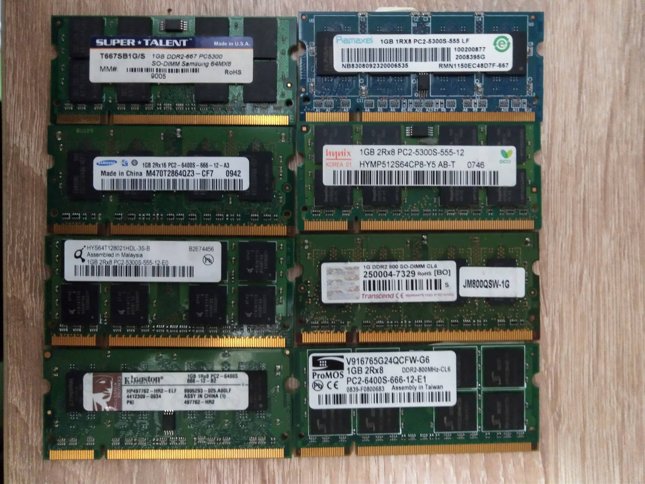 

Оперативная память для ноутбука DDR2 1GB РАЗНЫХ ПРОИЗВОДИТЕЛЕЙ!