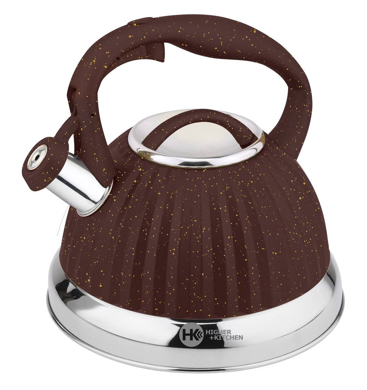 

Чайник с гранитным покрытием Higher Kitchen ZP-039 3.5 л, гранитный чайник со свистком для кухни Цвет Кофе