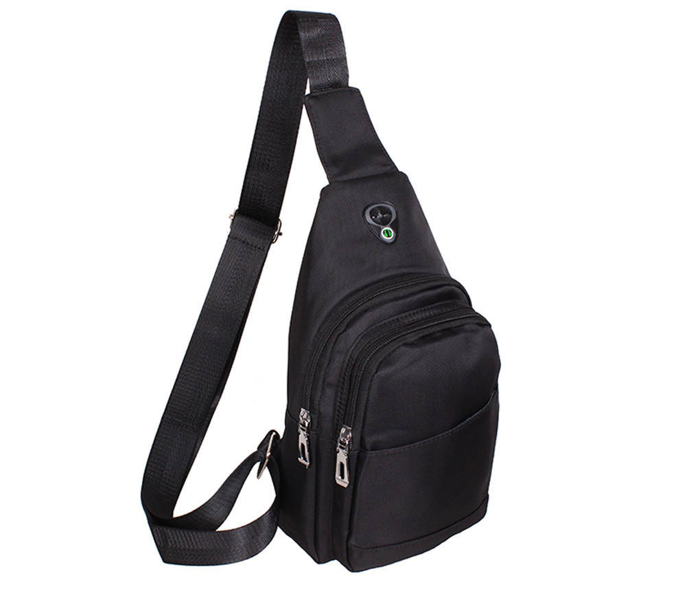 

Сумка мини-рюкзак мужская Nobol 6070-445Black Черная, Черный