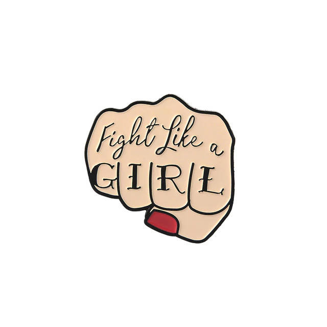 

"Кулак Сражайся как девушка Fight like a girl" значок (пин) металлический