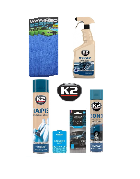 

Набір для догляду за салоном автомобіля К2 (Польща) 5 одиниць