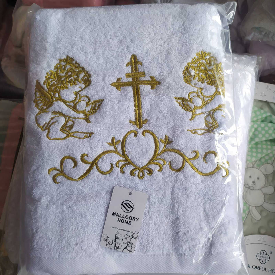 

Крыжма для крещения махровая