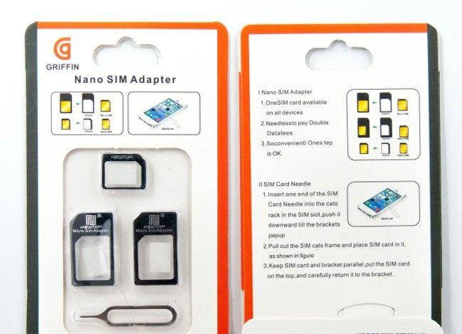 

Перехідник для SIM карт NOOSY 3 в 1, micro-nano, micro-sim, nano-sim, Black