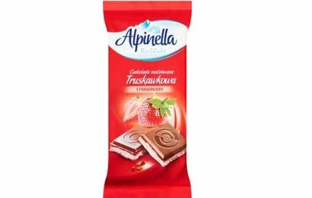 

Шоколад "Alpinella" (Альпинелла Клубничный вкус) 100г