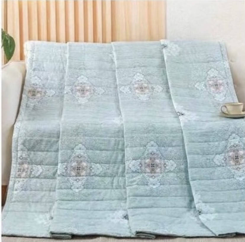 

Летнее стеганное одеяло покрывало Хлопок двуспальный евро 200х230 см