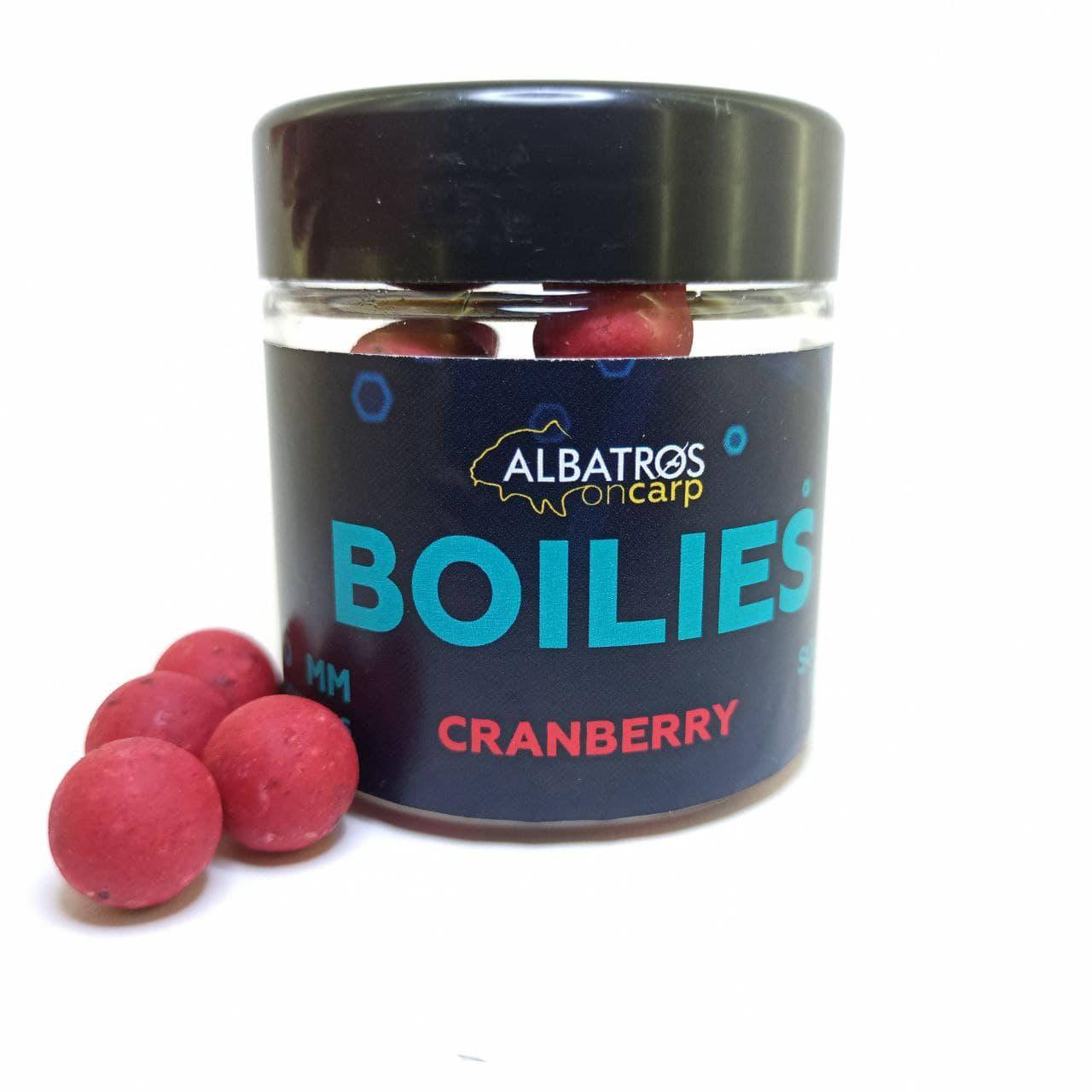 

Бойлы насадочные растворимые Cranberry (КЛЮКВА) 16 мм "Albatros on Carp"