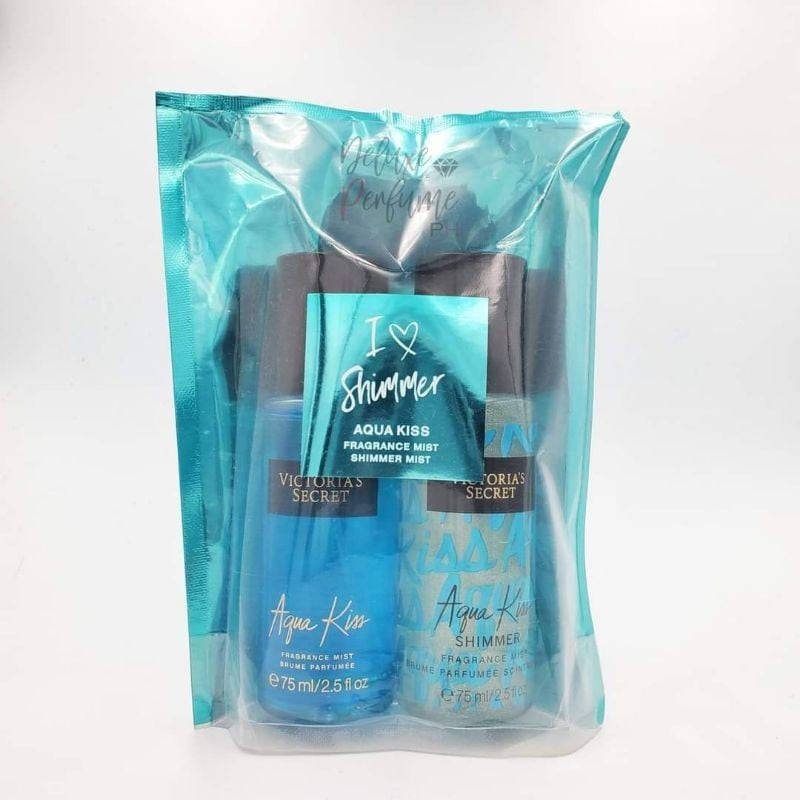 

Подарочный набор Victoria`s Secret I Love Shimmer Aqua Kiss ( Мист и Спрей-Шиммер)