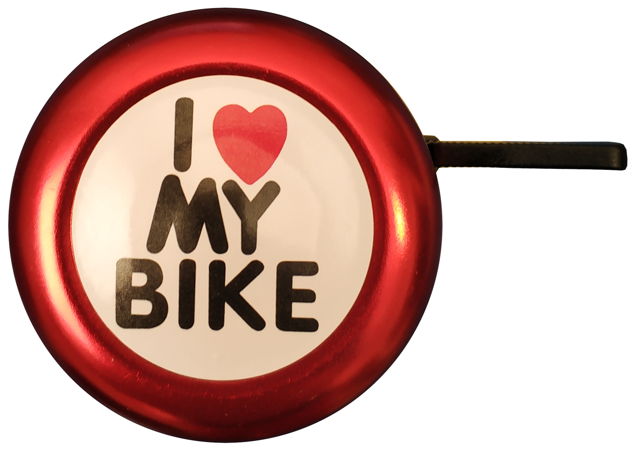 

Звонок велосипедный I LOVE MY BIKE красный(409295)
