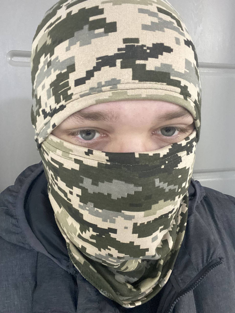 

Балаклава х/б піксель для ЗСУ, ТРО