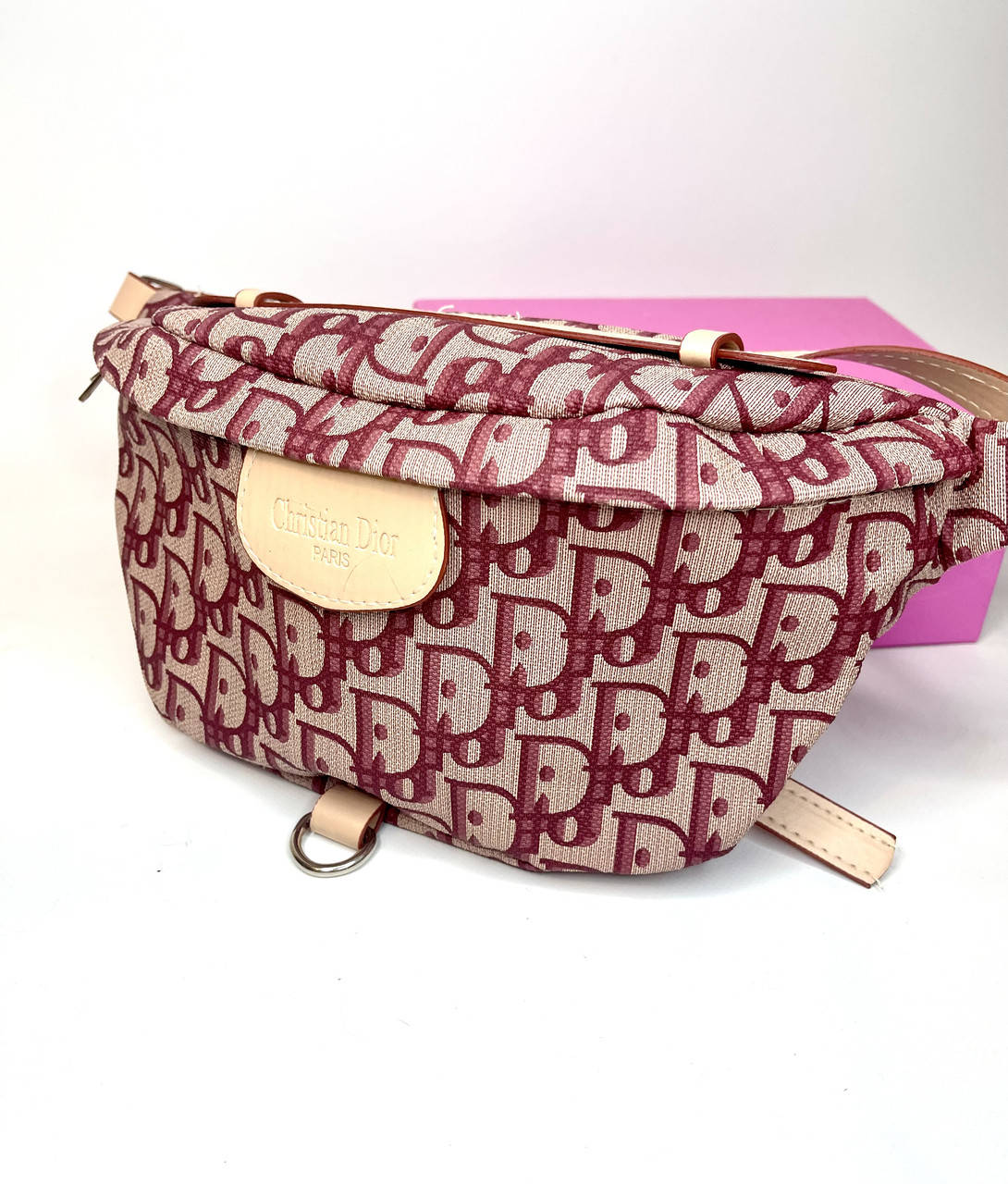 

Сумка женская Bambag Dior, бананка Кристиан Диор, Красный