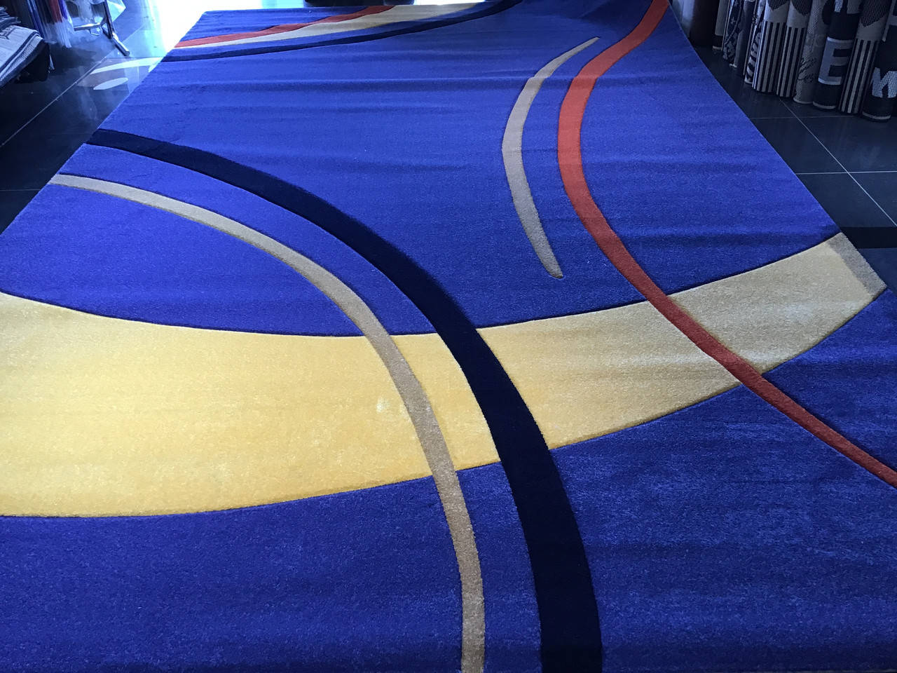 

Ковёр Tuna Giza Carpet, турецкий большой синий ковер на пол размер 300*500