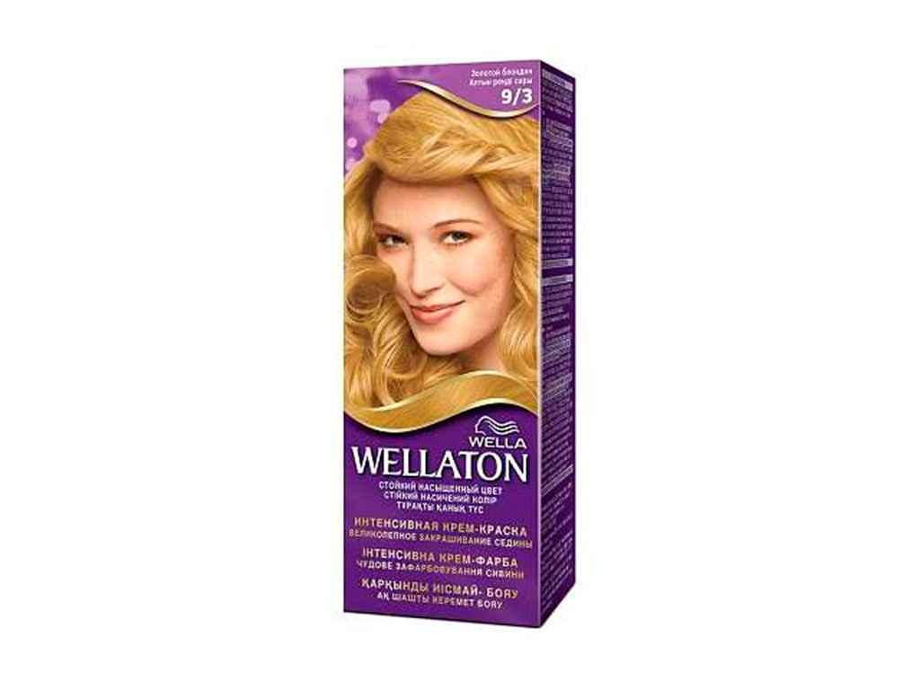 

Фарба для волосся 9/3 Золотий Блондин ТМ WELLATON