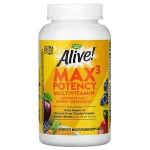 

Nature's Way, Alive! Max3 Potency, мультивитамины, 180 таблеток