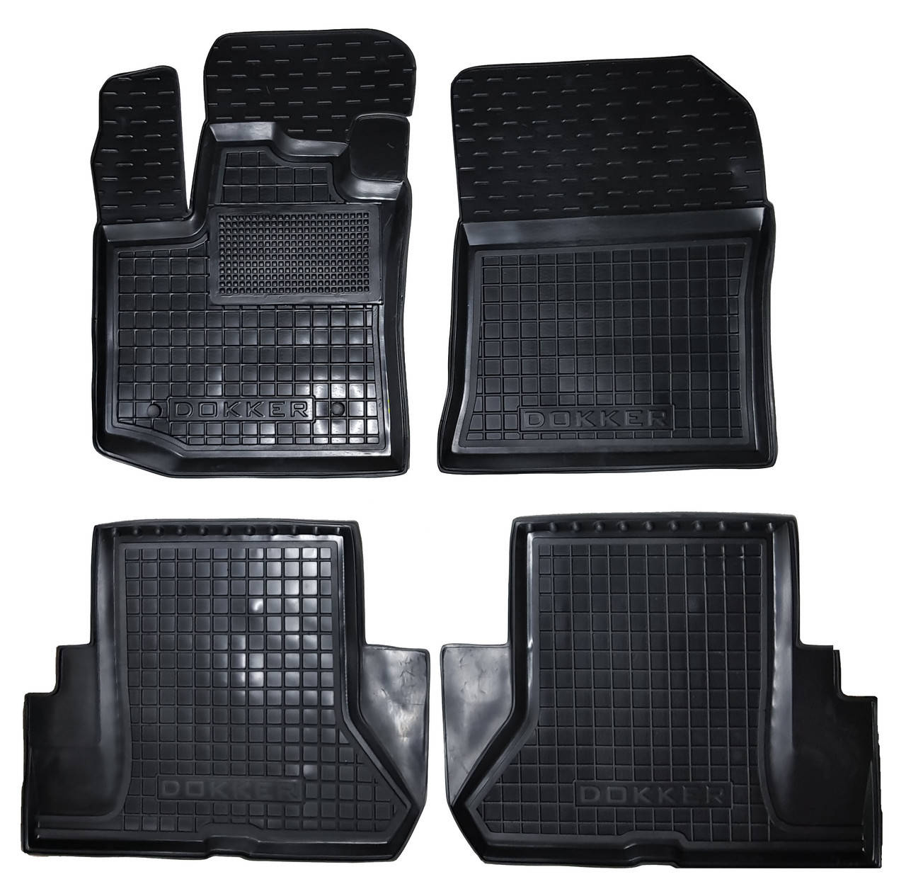 

Коврики в салон Renault Dokker (Рено Доккер) с 2012-, Черный