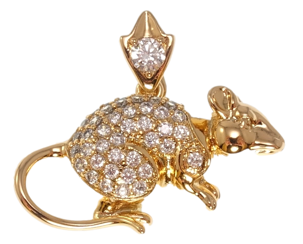 

Кулон Xuping Позолота 18K "Крыса" для цепочки до 4мм