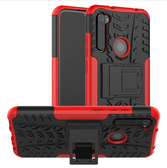 

PC + TPU чехол Armor для Xiaomi Redmi Note 8T (8 цветов) красный