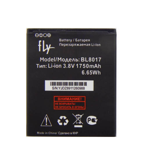 

Аккумулятор Fly BL8017 | Fly FS458 Stratus 7