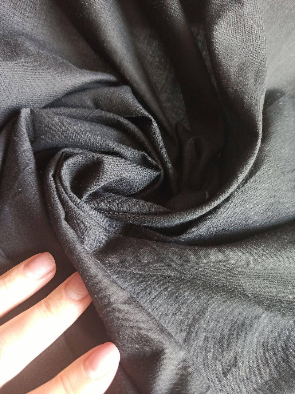 

Ткань Батист черный цвет