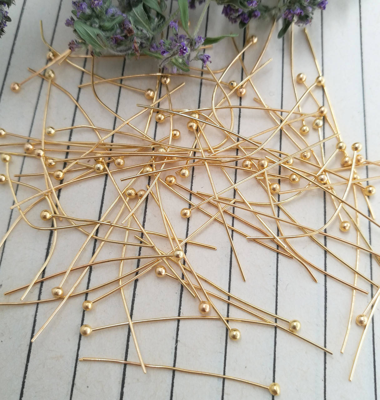 

Піни - шпильки, під золото, 3 см, 5 г/уп