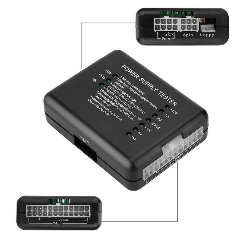 

Тестер блоков питания компьютера ATX BTX ITX 2000-00149